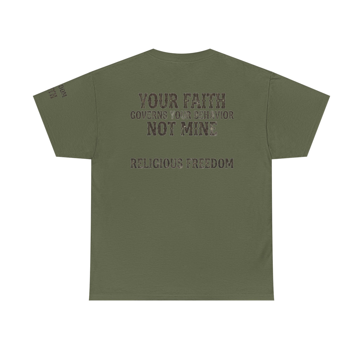 Color: Military Green | Religious Freedom Premium Graphic Tee