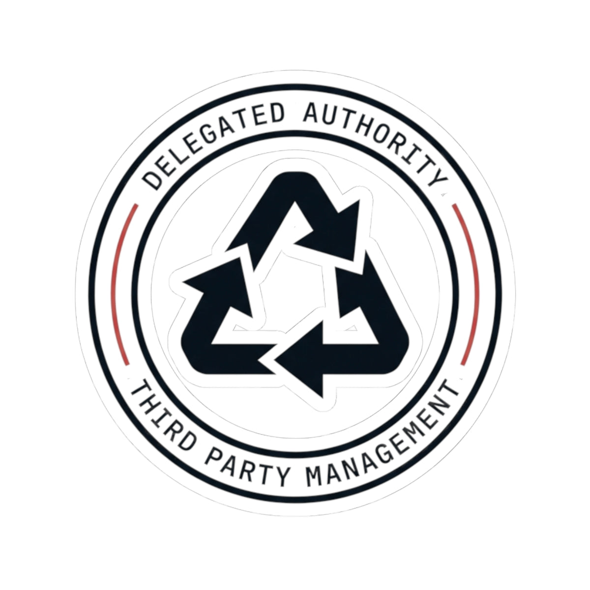 "Managed Entirely By Third Parties" Sticker