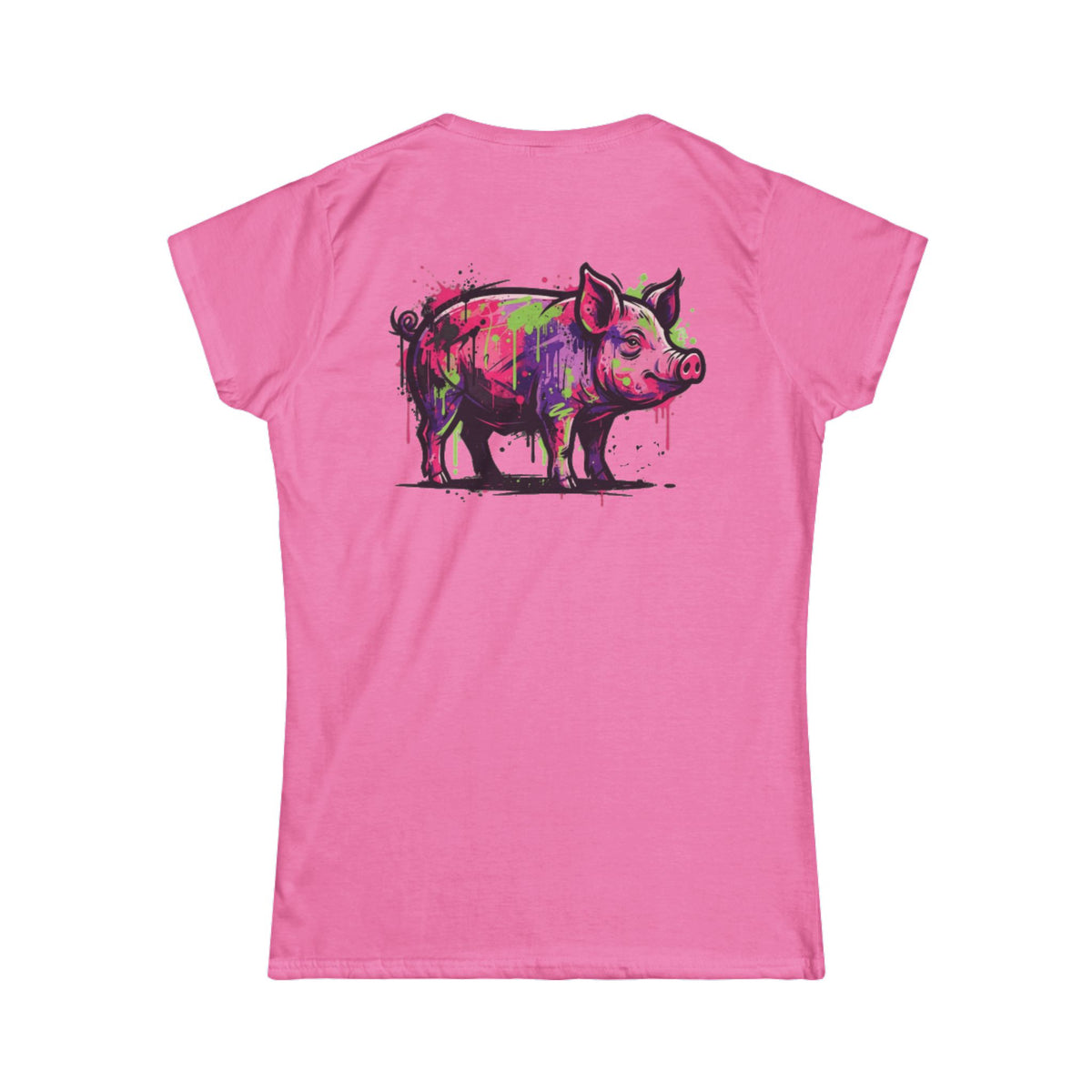 Color: Azalea | Barnyard Pig Women's Tee