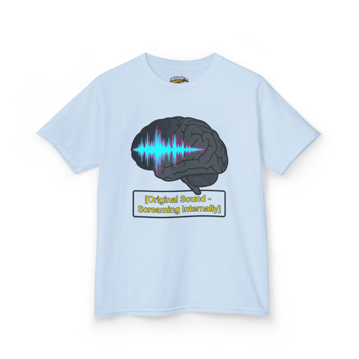 Color: Light Blue | Screaming Internally Kids Tee