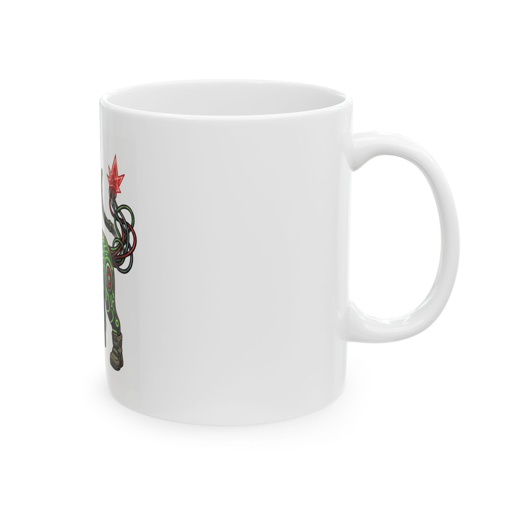 "Boots" White Ceramic Mug