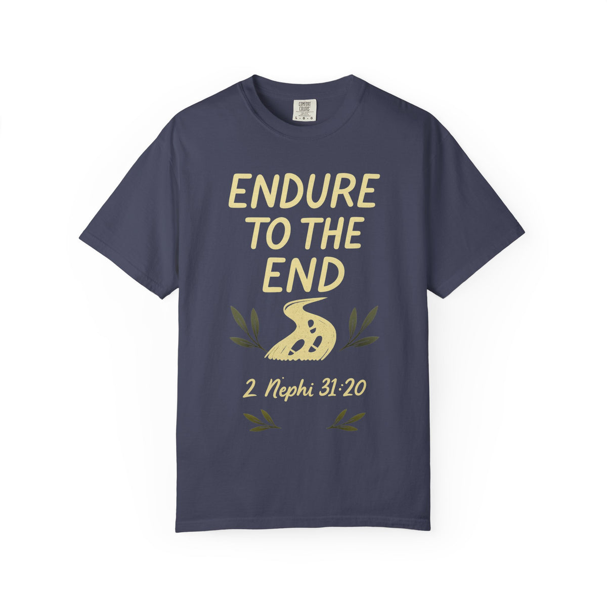 Color: Denim | Endure to the End Unisex Garment-Dyed T-shirt