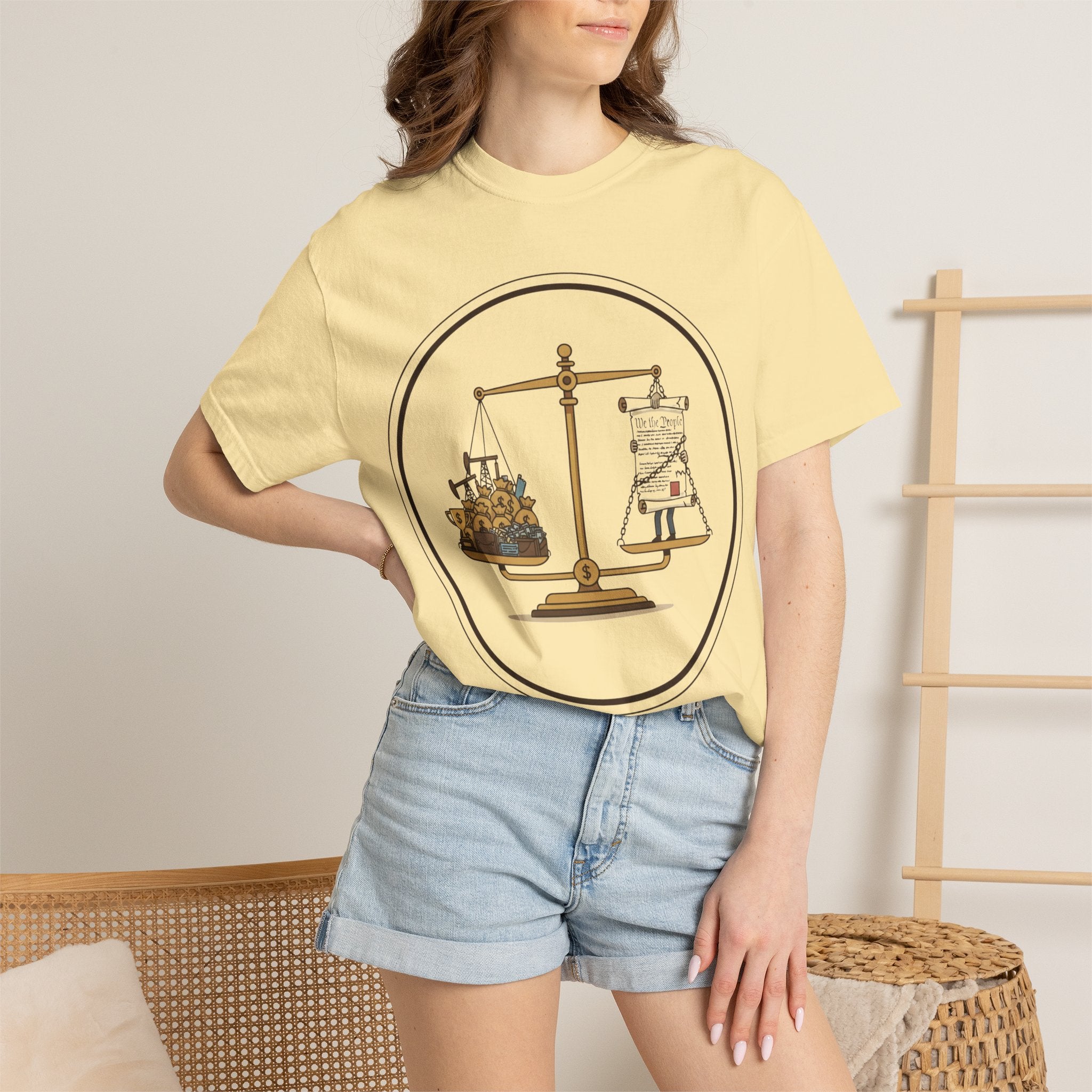 "The Economic Balance" Unisex Garment-Dyed T-shirt