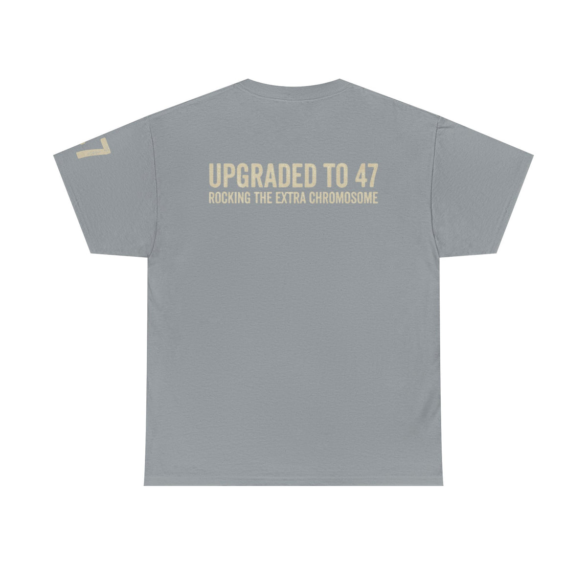 Color: Gravel | 47 Chromosomes Premium Graphic Tee