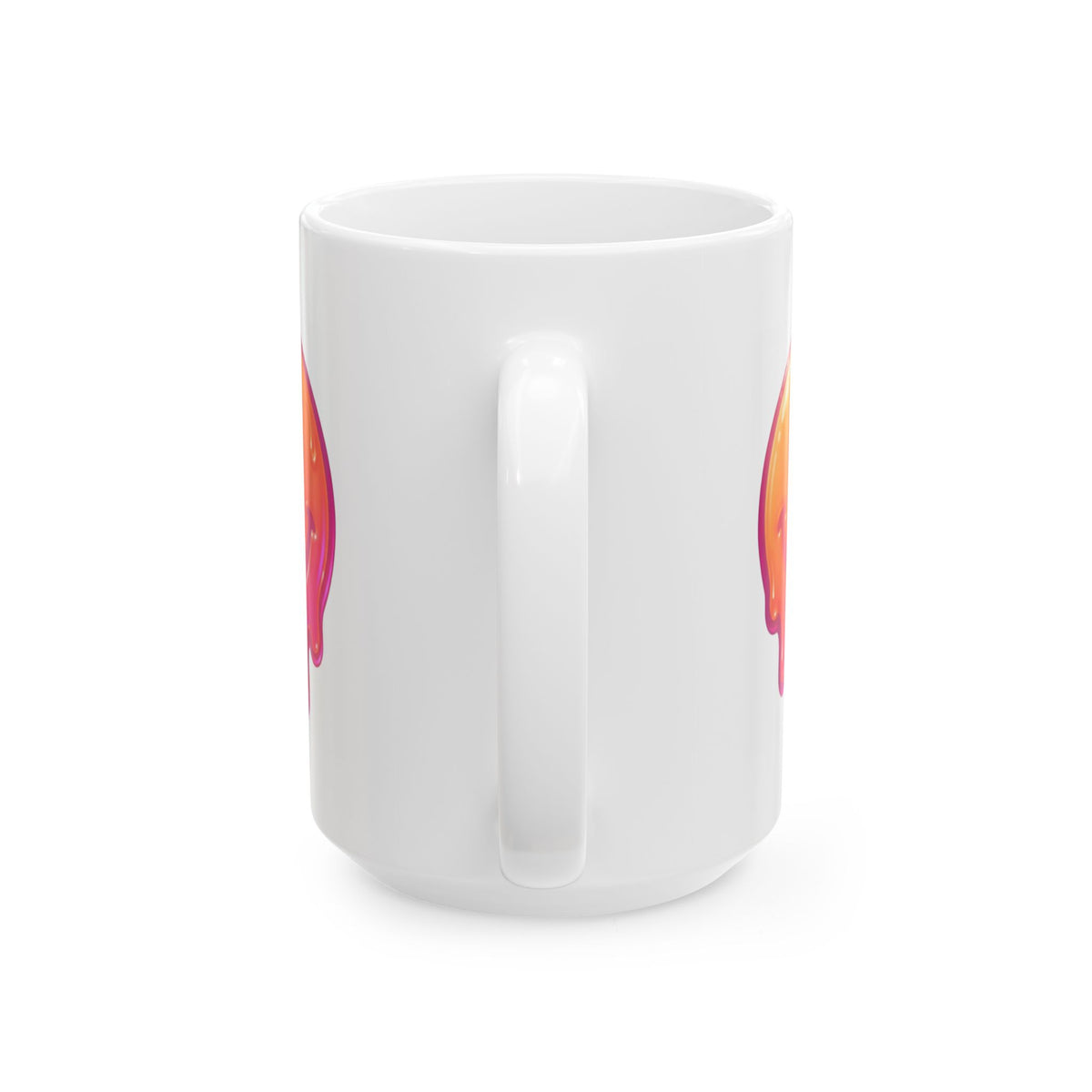 "Melting Hot" White Ceramic Mug — Graphic
