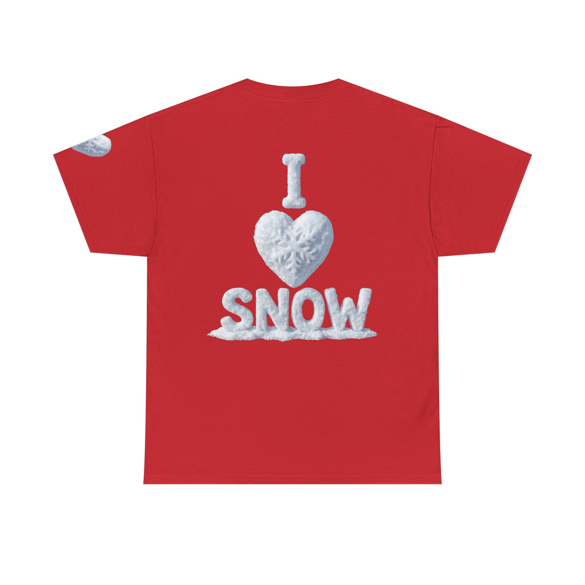 Color: Red | I Love Snow Premium Graphic Tee