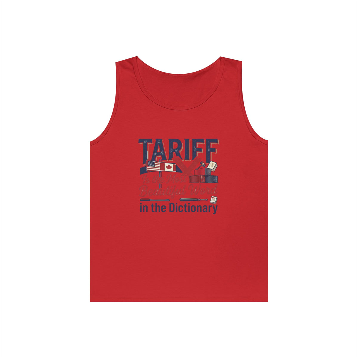 Color: Red | Tariff Is The Most Beautiful Word Tank Top
