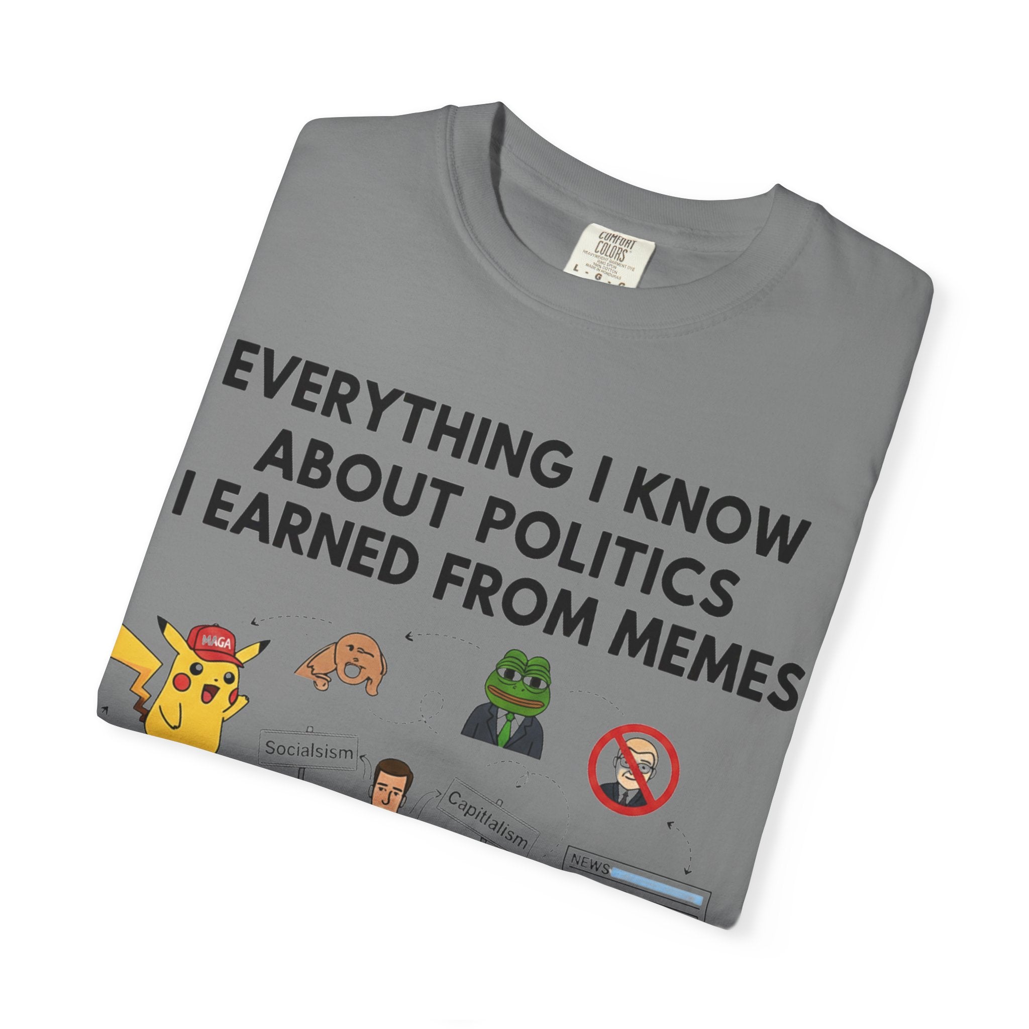 "Advanced Degrees in Memes" Unisex Garment-Dyed T-shirt