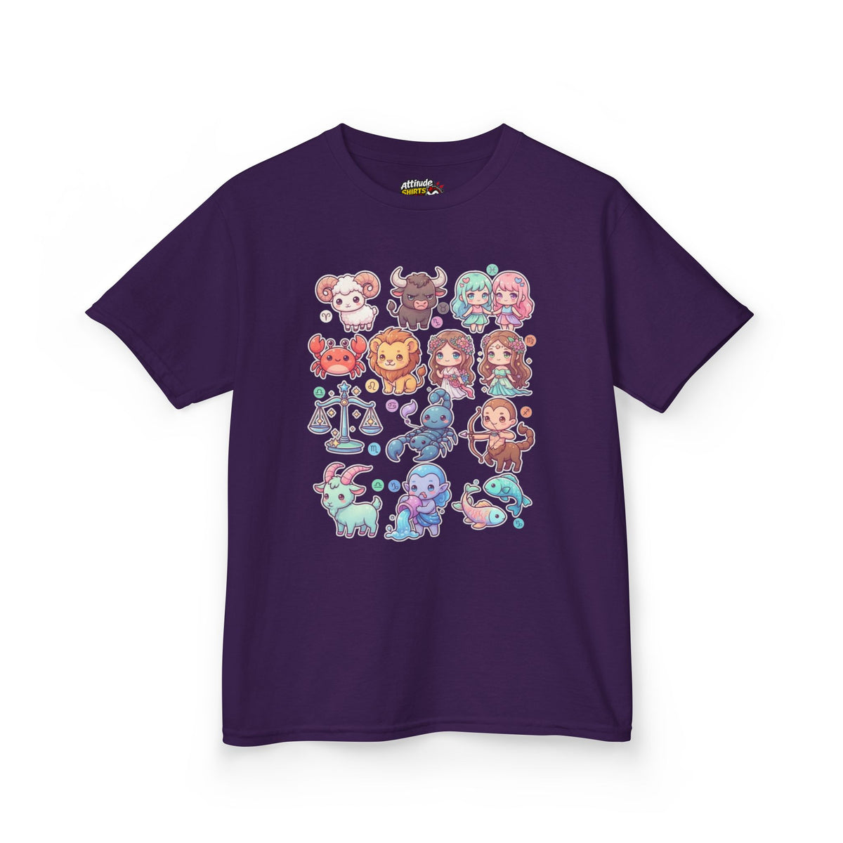 "Cute Chibi Zodiac" Kids Tee