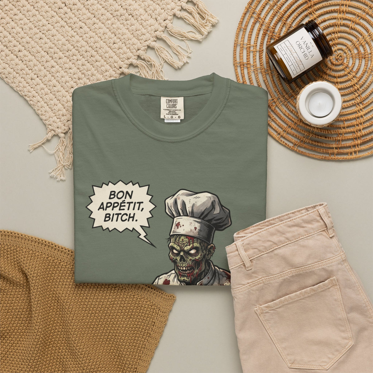 Bon Appetit Bitch Unisex Garment-Dyed Tee