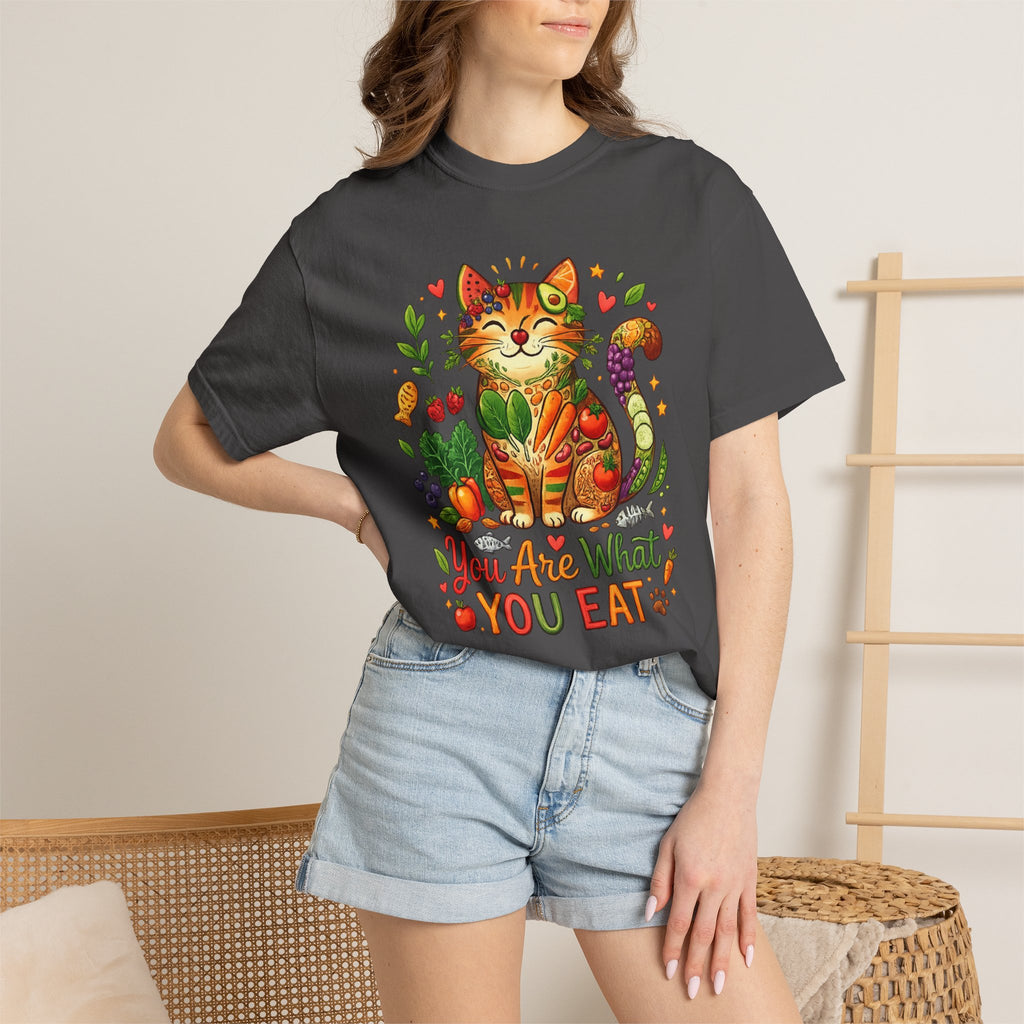 "You Are What You Eat - Cat 2" Unisex Garment-Dyed T-shirt