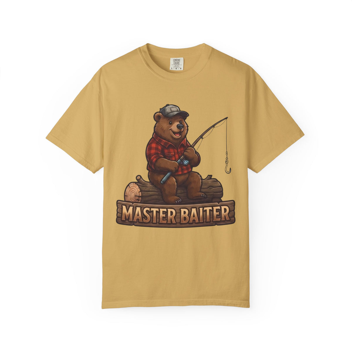 Color: Mustard | Bear Master Baiter Unisex Garment-Dyed Tee