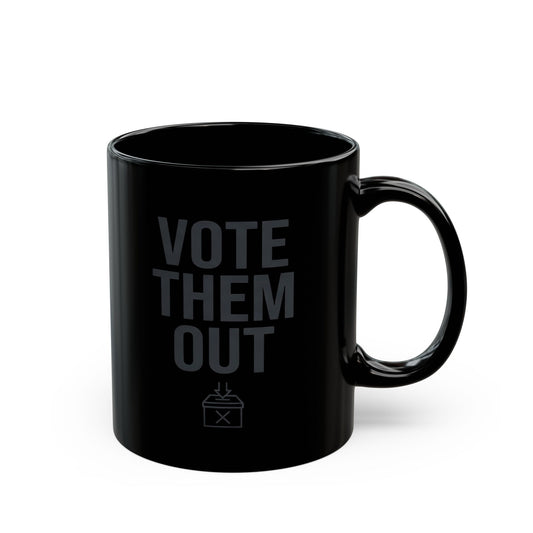 "Protest Series - Follow The Money" Black Ceramic Mug — Graphic
