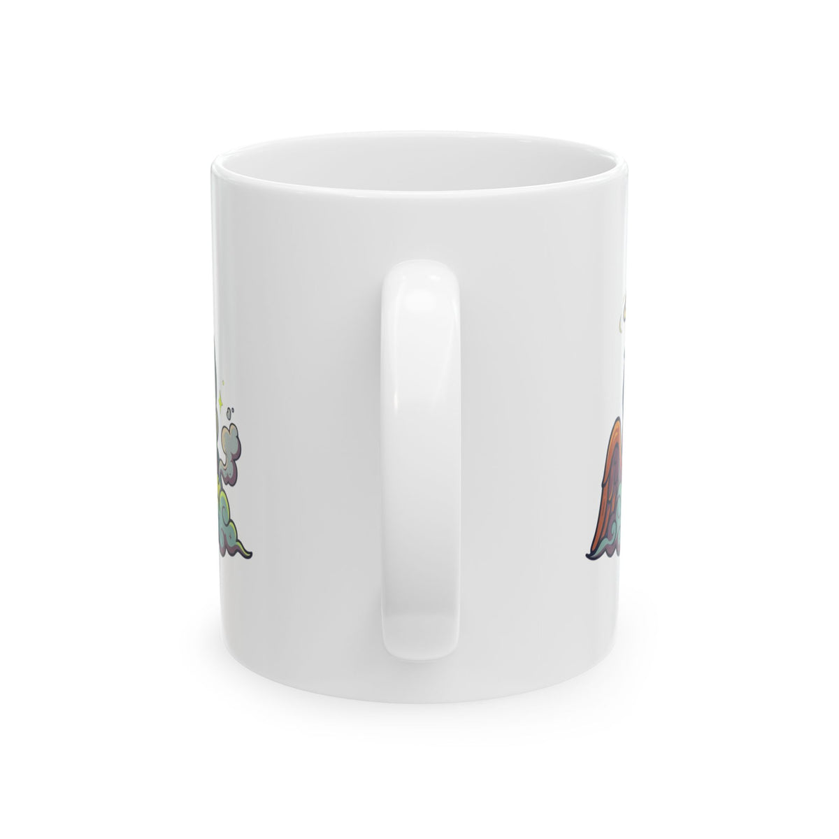 "Hark The Herald Angels" White Ceramic Mug — Graphic