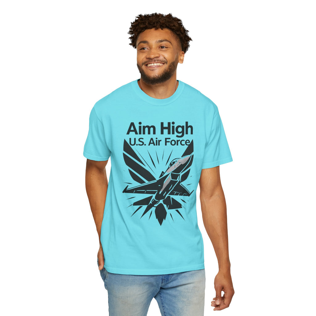 "Aim High" Unisex Garment-Dyed T-shirt