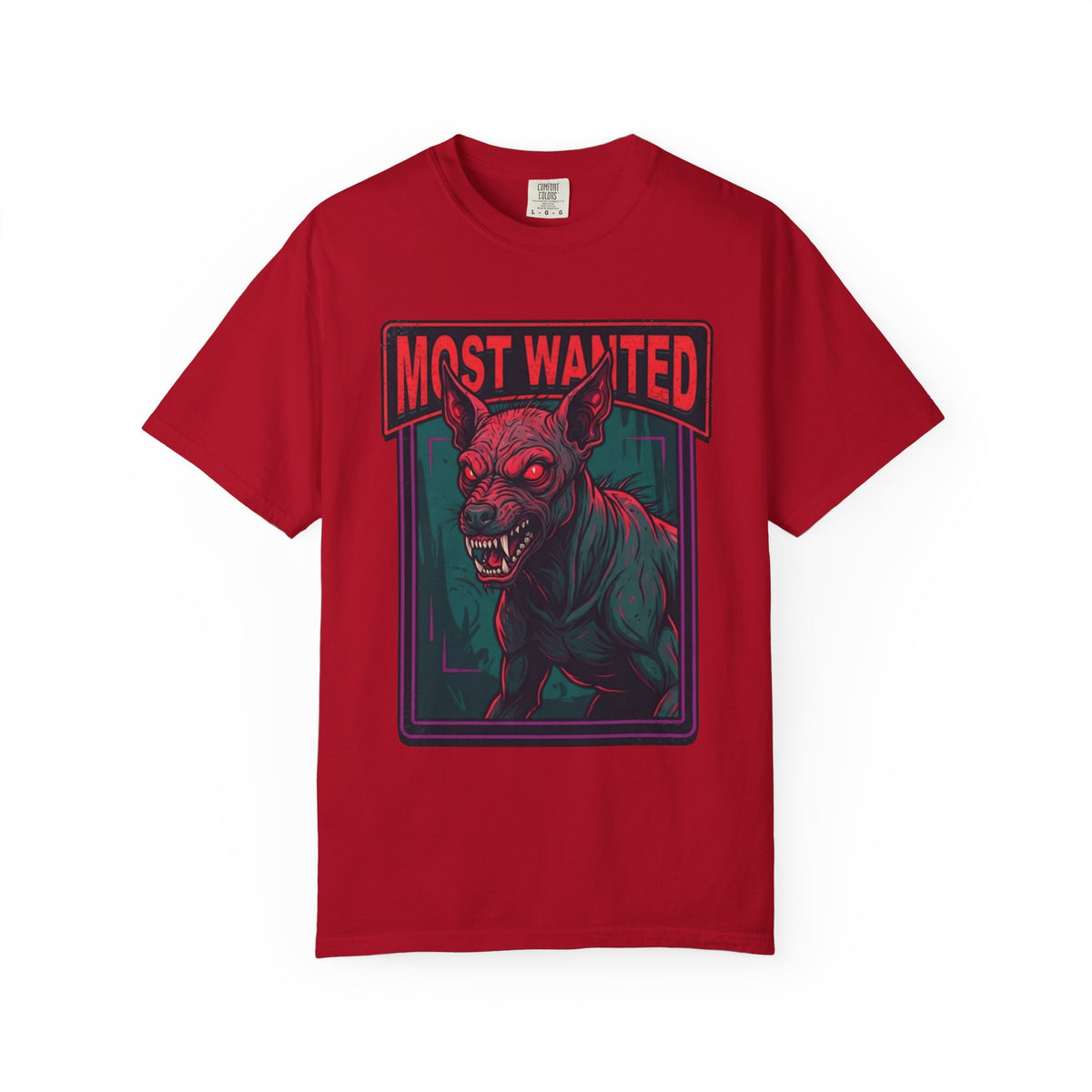 Color: Red | Chupacabra (Puerto Rico-Latin America) Unisex Garment-Dyed Tee
