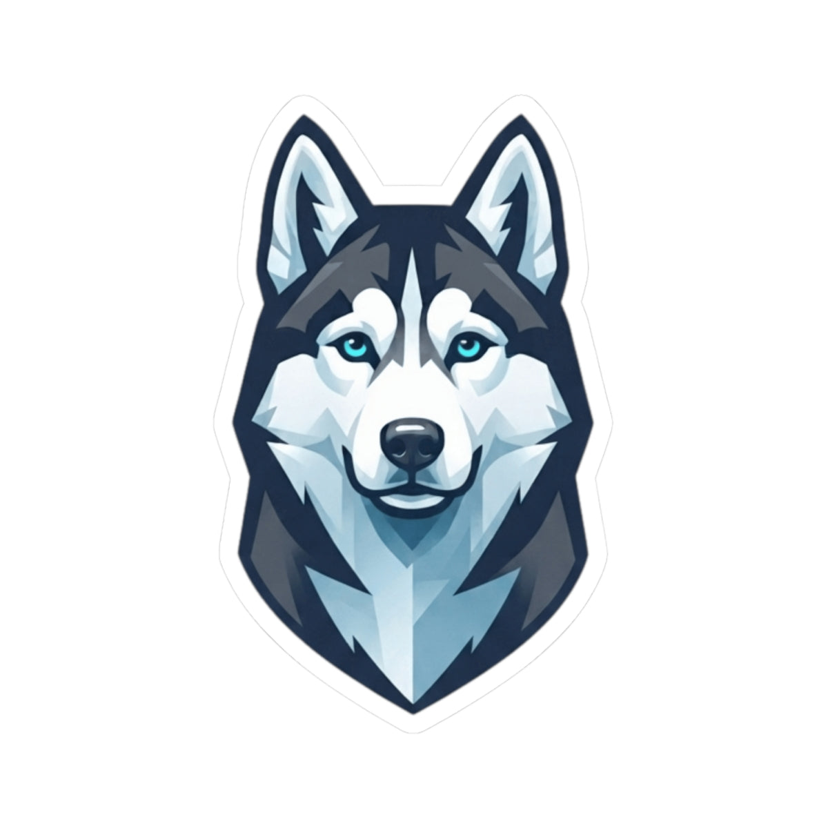 "Siberian Husky Loyal & Free" Sticker