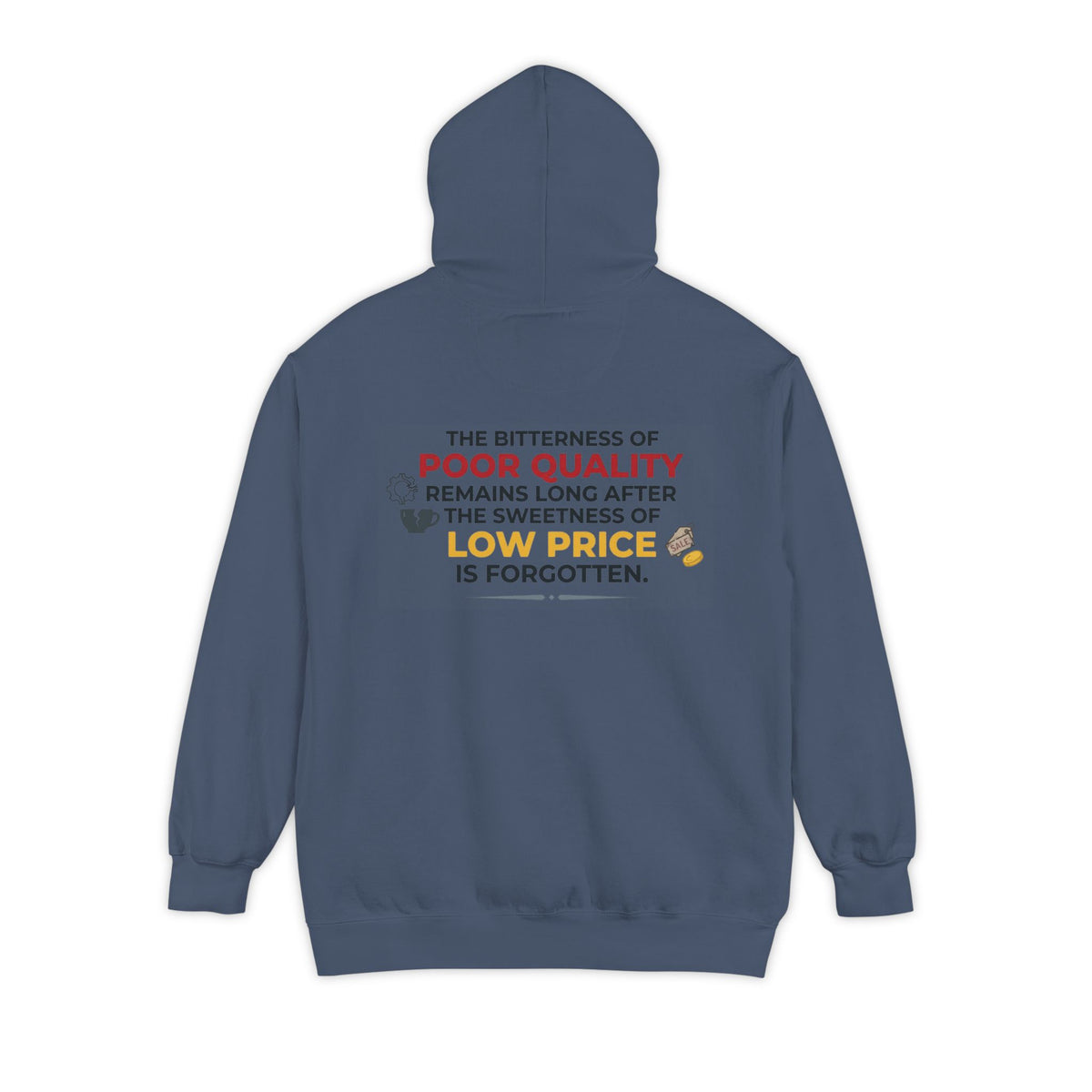 Color: Denim | Bitterness of Poor Quality Garment-Dyed Hoodie