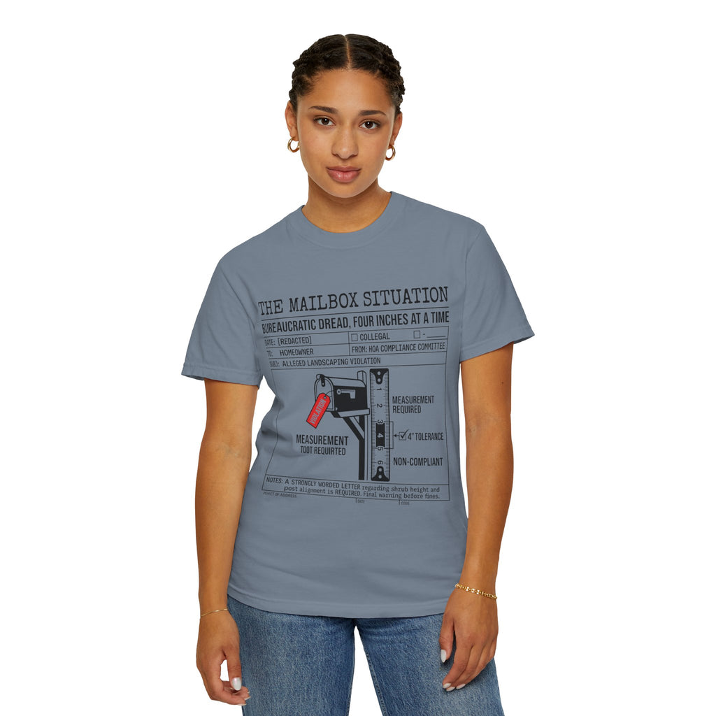 "Mailbox Situation" Unisex Garment-Dyed Tee