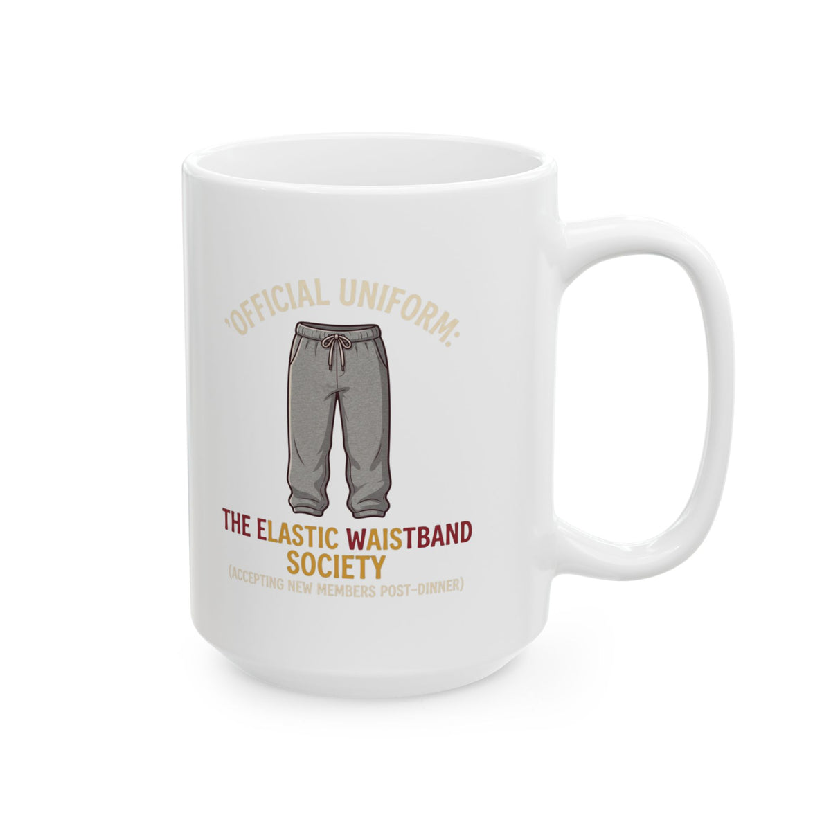 "Offical Thanksgiving Uniform" White Ceramic Mug