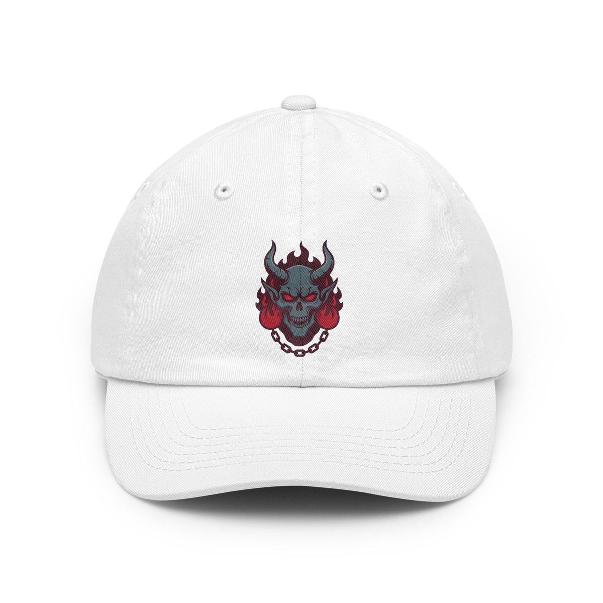 Color: White | Damned Dad Hat — Graphic