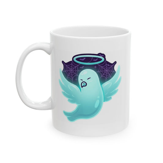 "Holy Spirit of Halloween" White Ceramic Mug — Graphic