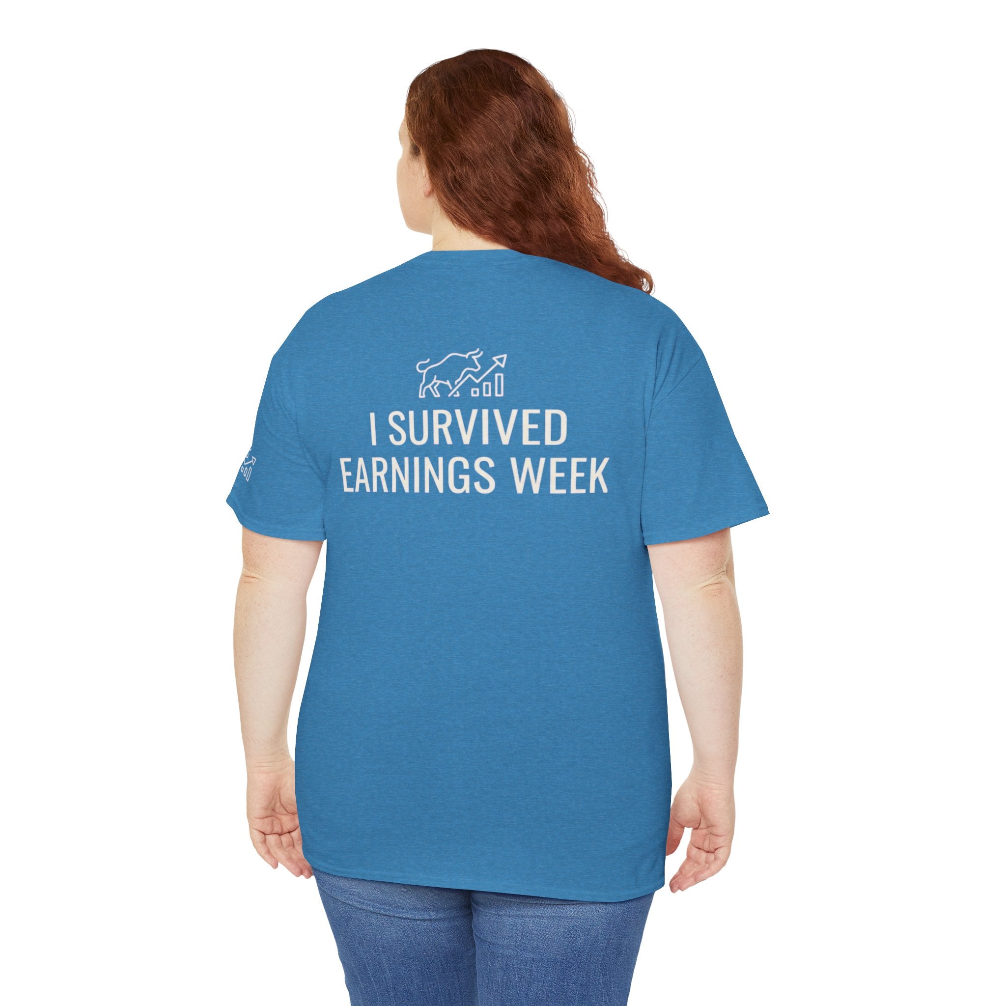 "I Survied Earnings Week" Premium Graphic Tee
