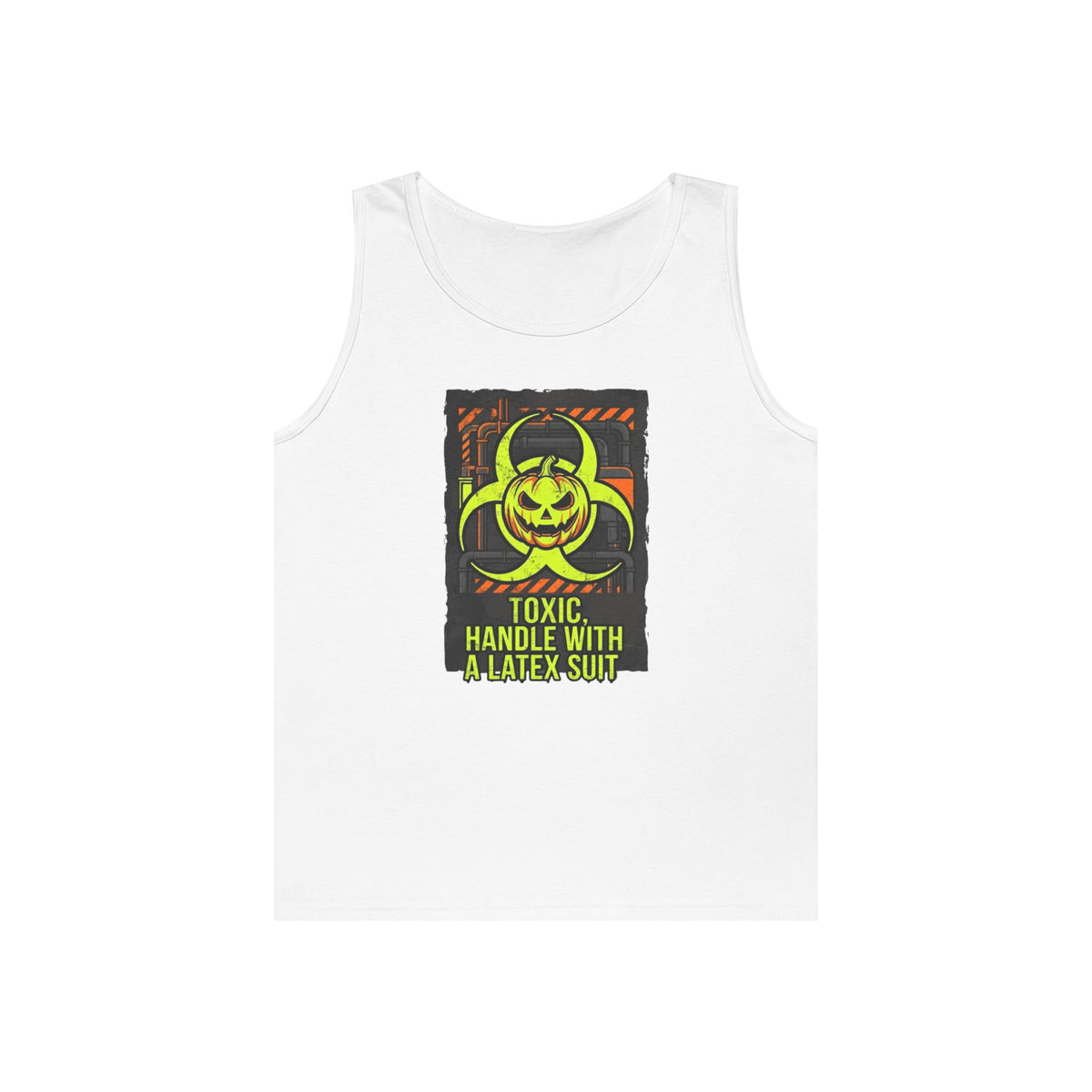 Color: White | Toxic handle With Latex Tank Top
