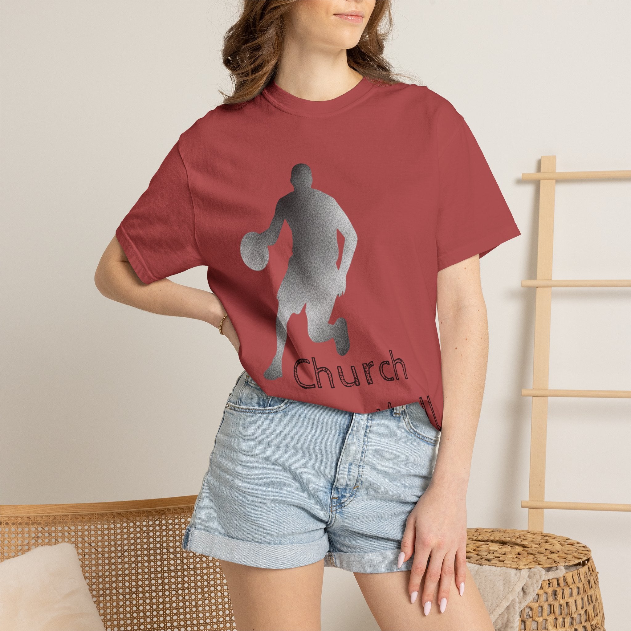 "Church Basketball: High Court" Unisex Garment-Dyed T-shirt