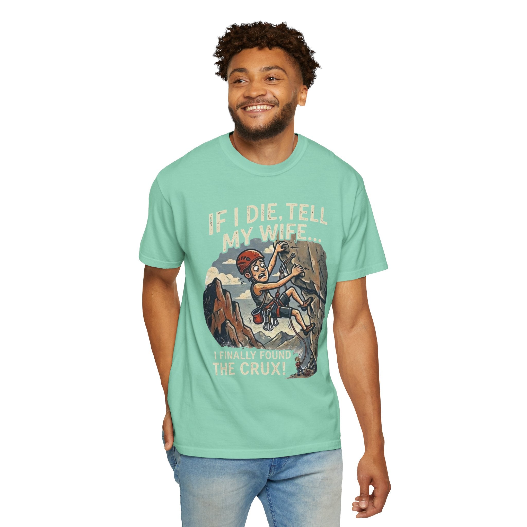 "Found the Crux" Unisex Garment-Dyed Tee