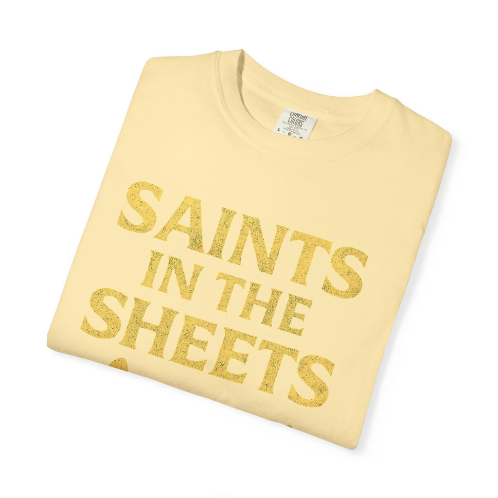 "Saints in the Sheets T-Shirt" Unisex Garment-Dyed T-shirt