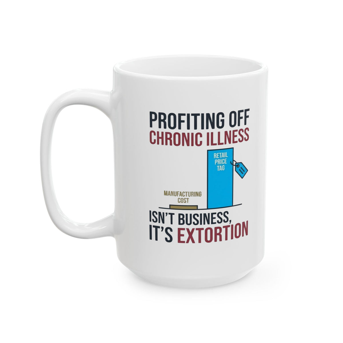 "Protest Series - Healthcare Is A Right" White Ceramic Mug