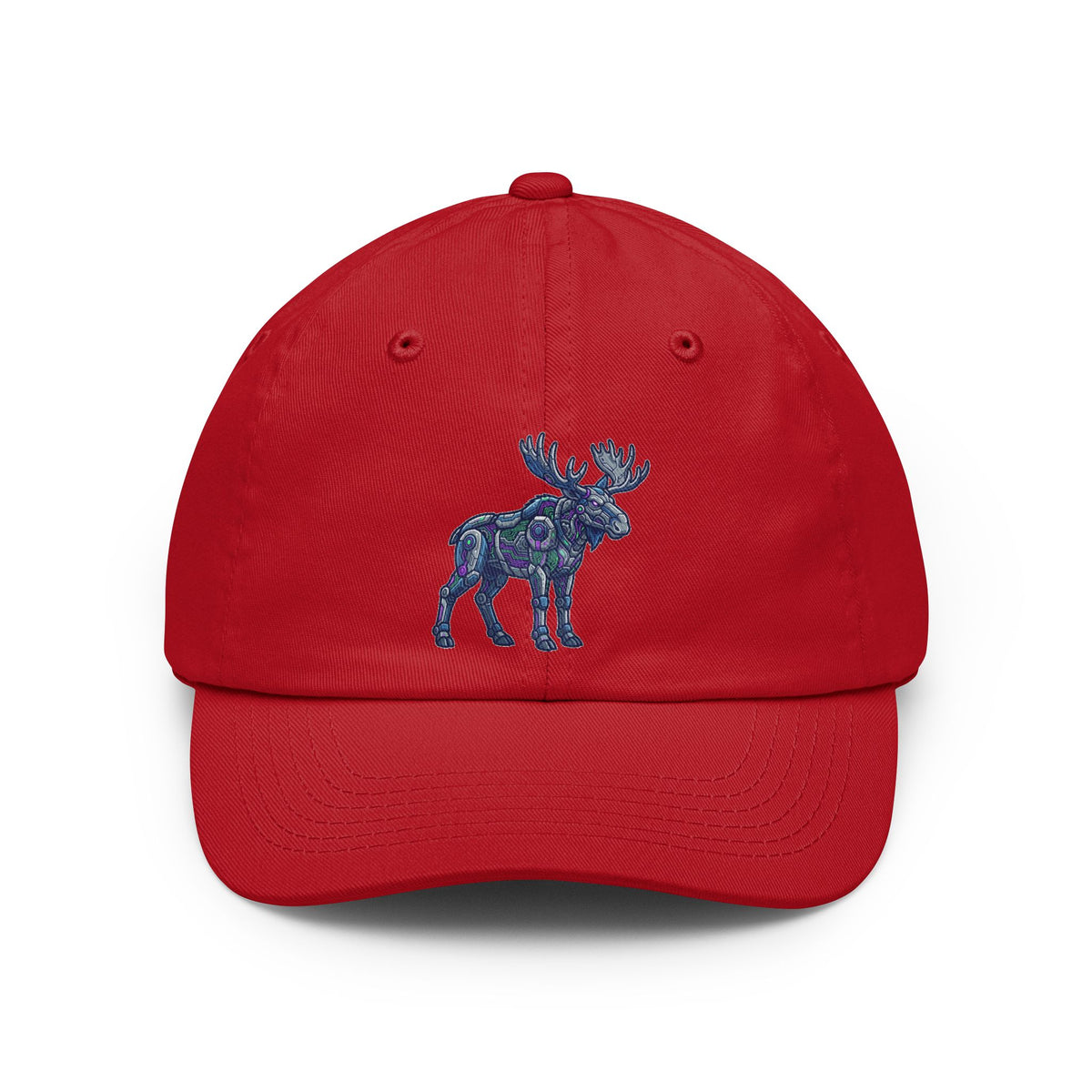 Color: Red | Cyber Moose Dad Hat