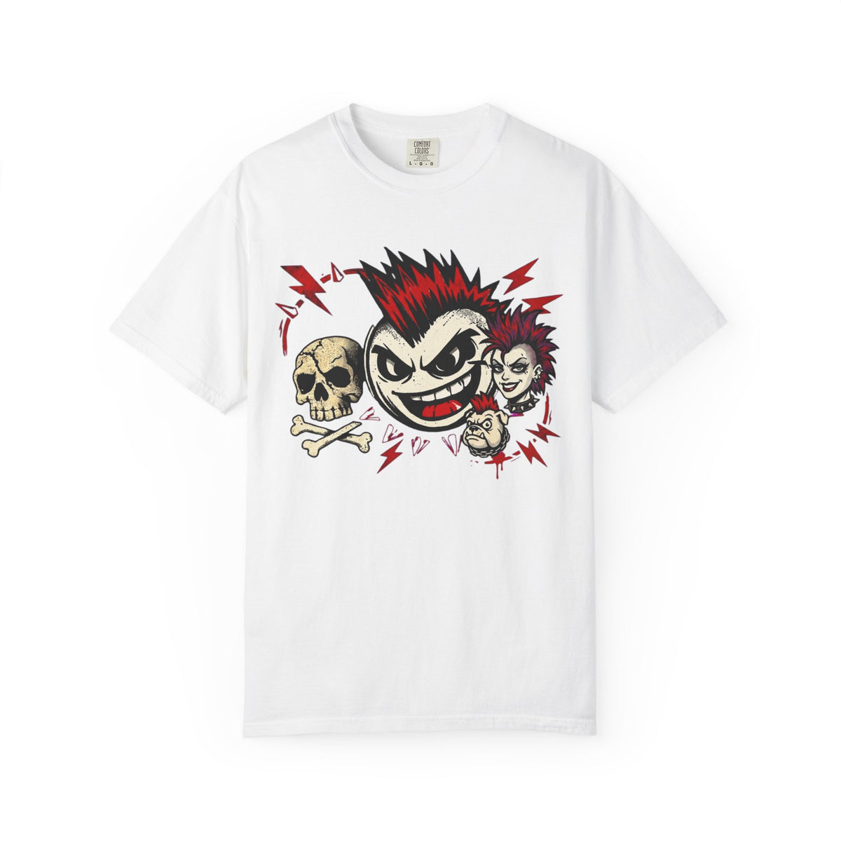 Color: White | Attitude Family Unisex Garment-Dyed Tee