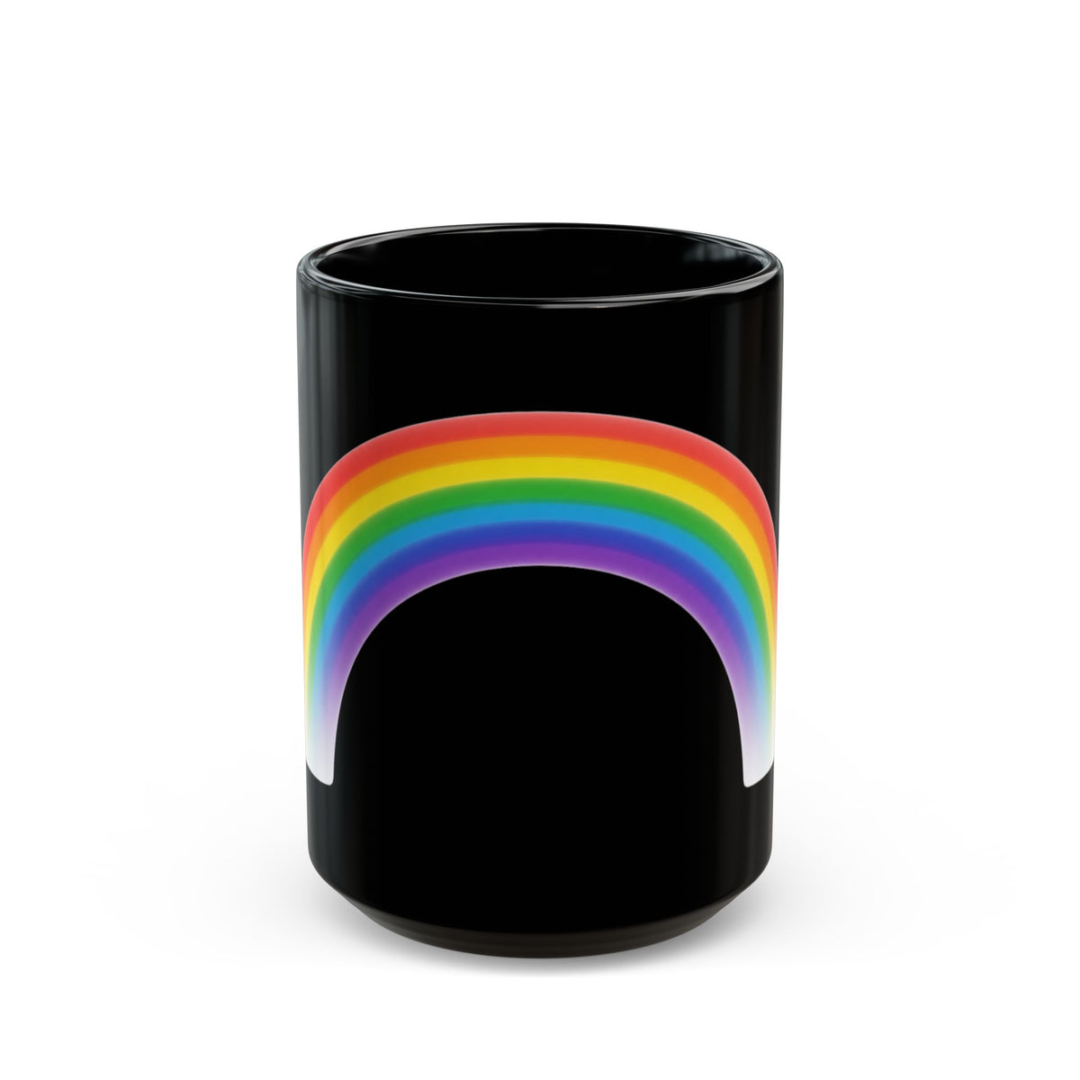 "Gay Away the Pray" Black Ceramic Mug — Graphic