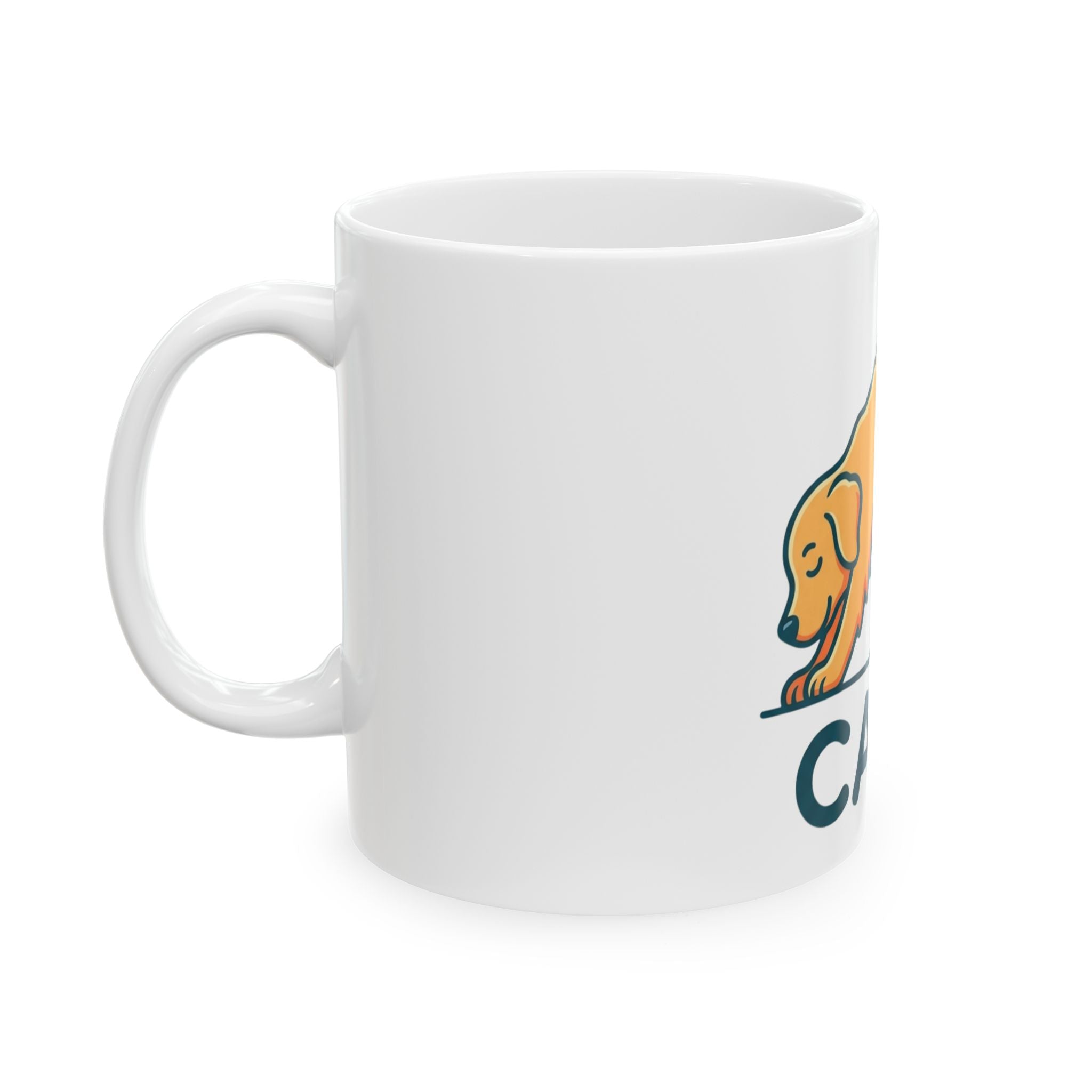 "Dog CALM" White Ceramic Mug