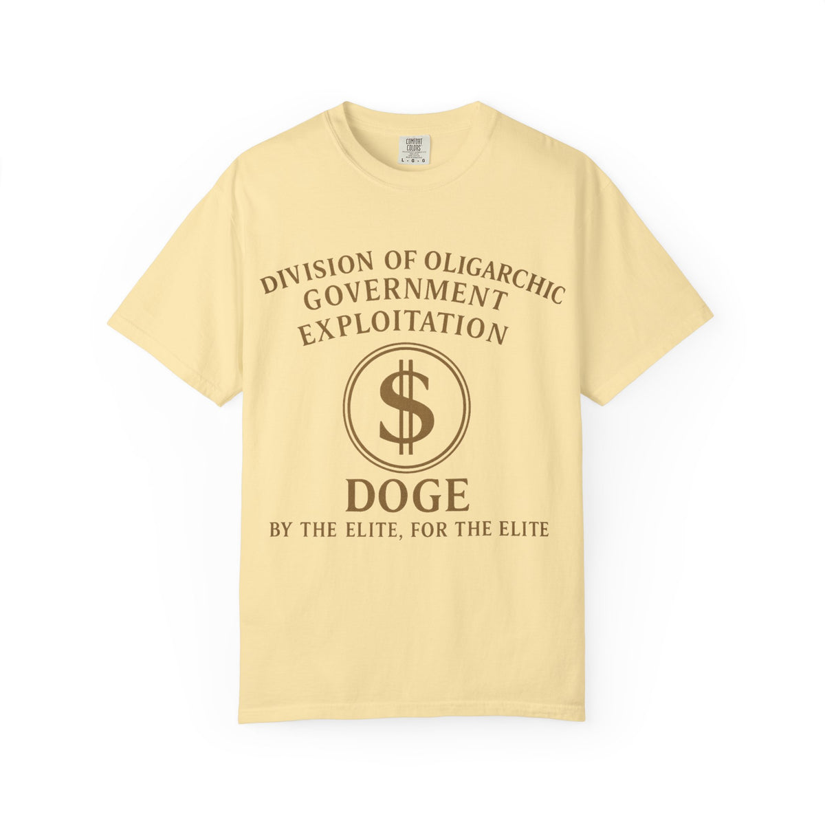 Color: Banana | DOGE—By the Elite, For the Elite Unisex Garment-Dyed T-shirt
