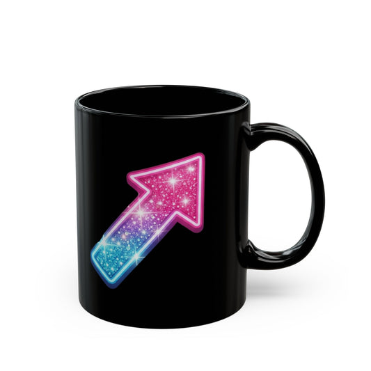 "Professional Stick Shifter" Black Ceramic Mug — Graphic