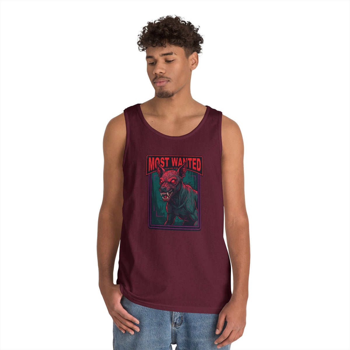 Color: Maroon | Chupacabra (Puerto Rico-Latin America) Tank Top