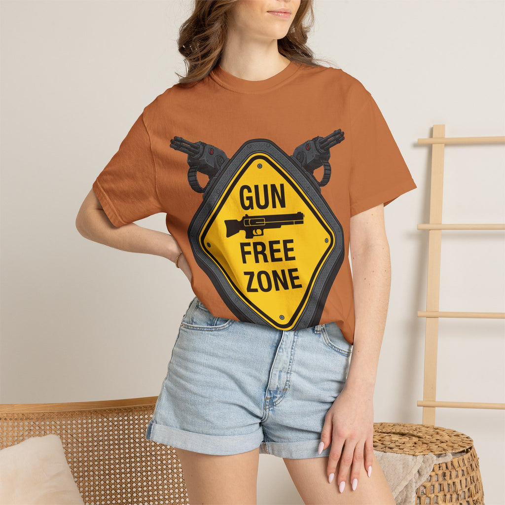 "Gun Free Zone (Heavy Metal Edition)" Unisex Garment-Dyed T-shirt