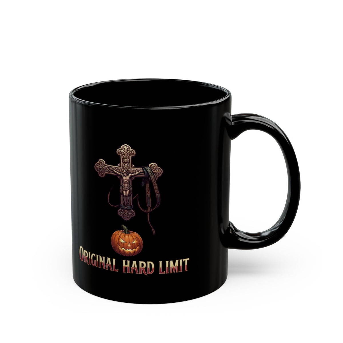 "Original Hard Limit" Black Ceramic Mug — Graphic