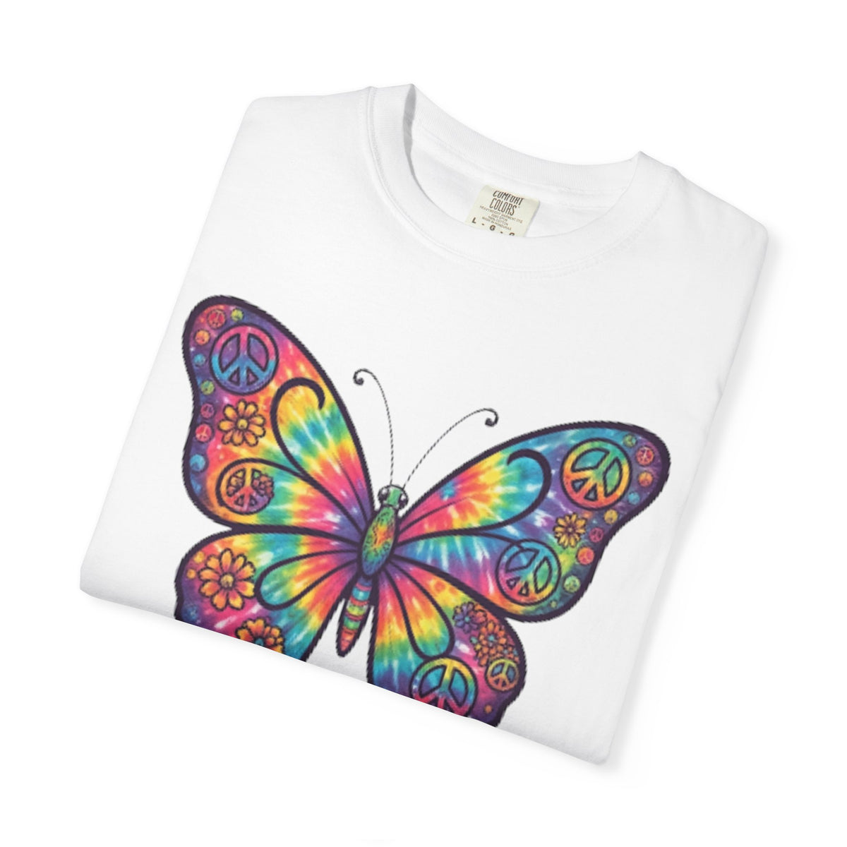 "Hippy Butterfly" Unisex Garment-Dyed Tee