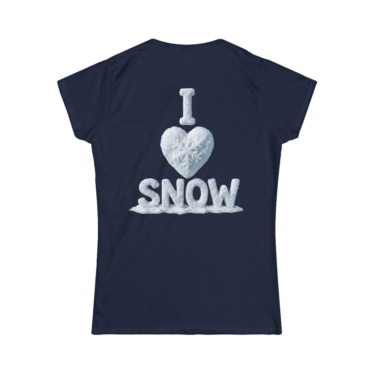 Color: Navy | I Love Snow Women's Tee