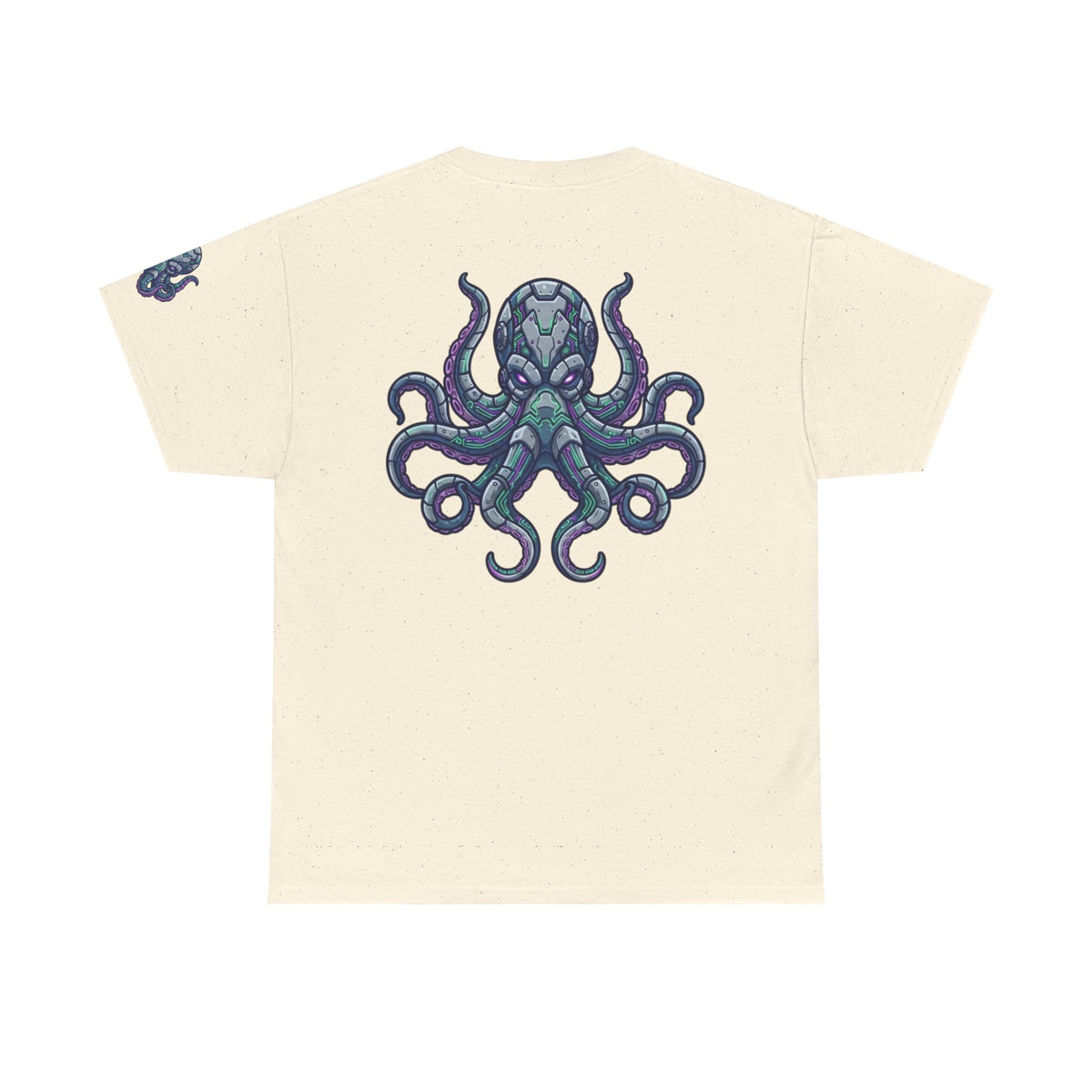 Color: Natural | Cyber Octopus Premium Graphic Tee