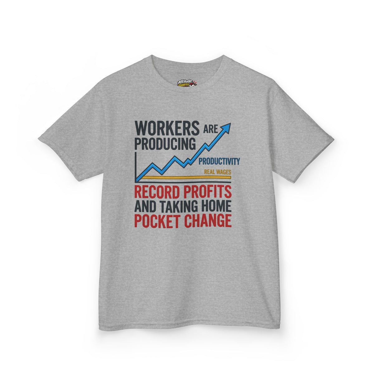 Color: Sport Grey | Protest Series - Share The Value Kids Tee