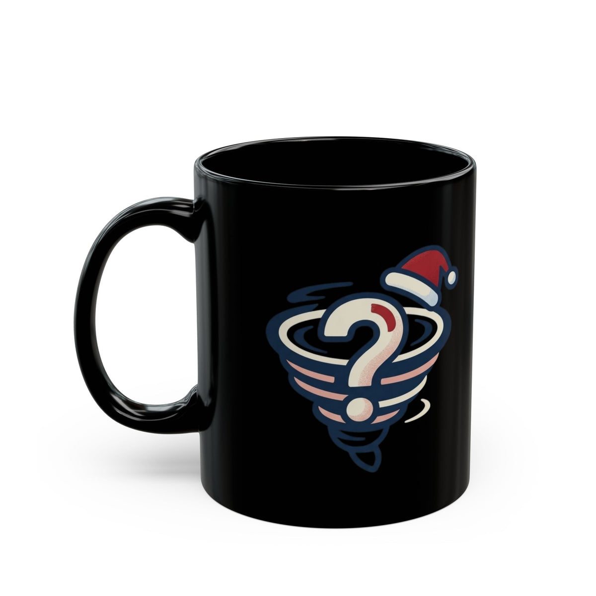 "Mystery On 34th Street" Black Ceramic Mug — Graphic