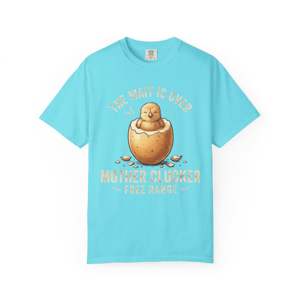 Color: Lagoon Blue | The Wait is Over Unisex Garment-Dyed Tee