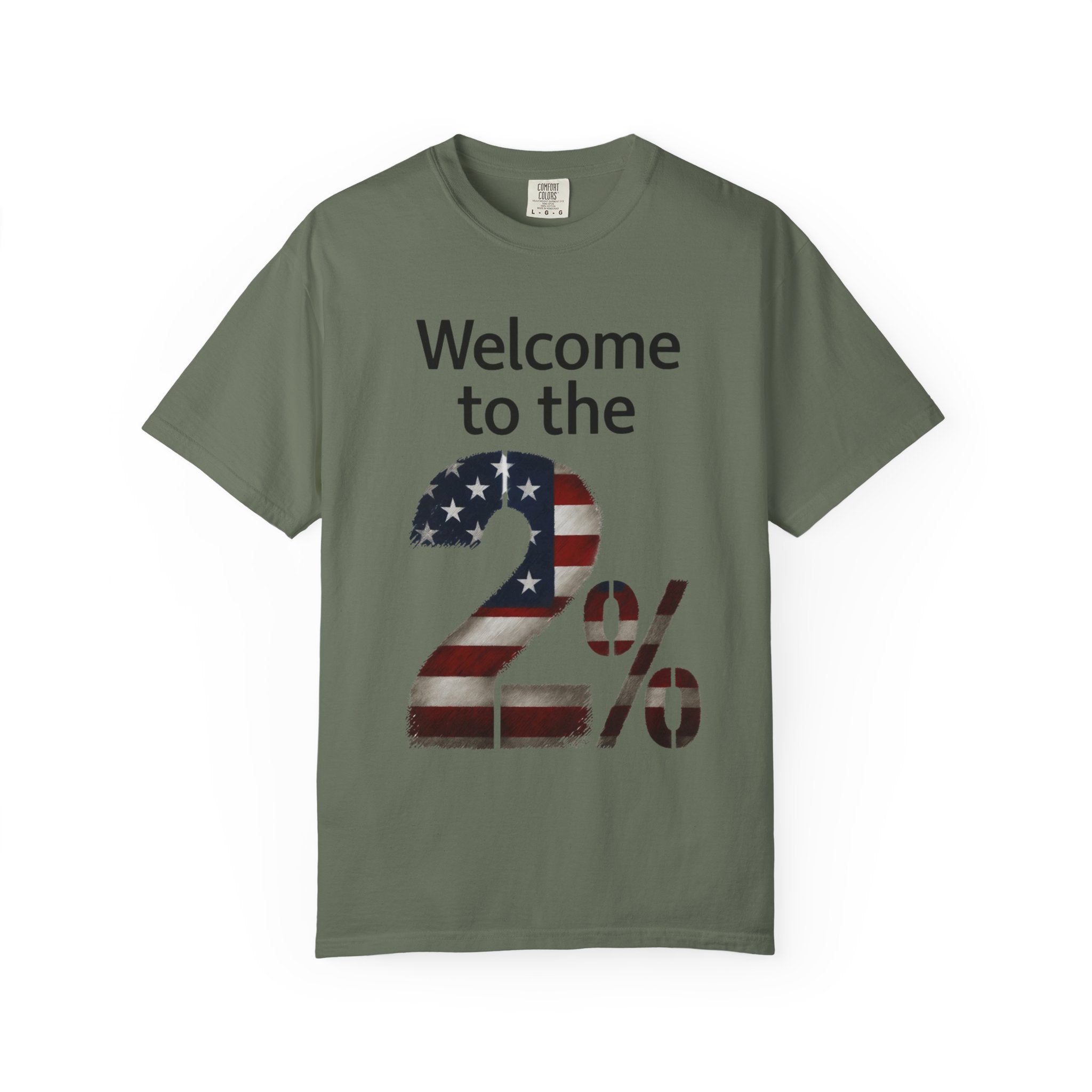 "Two Percent" Unisex Garment-Dyed T-shirt