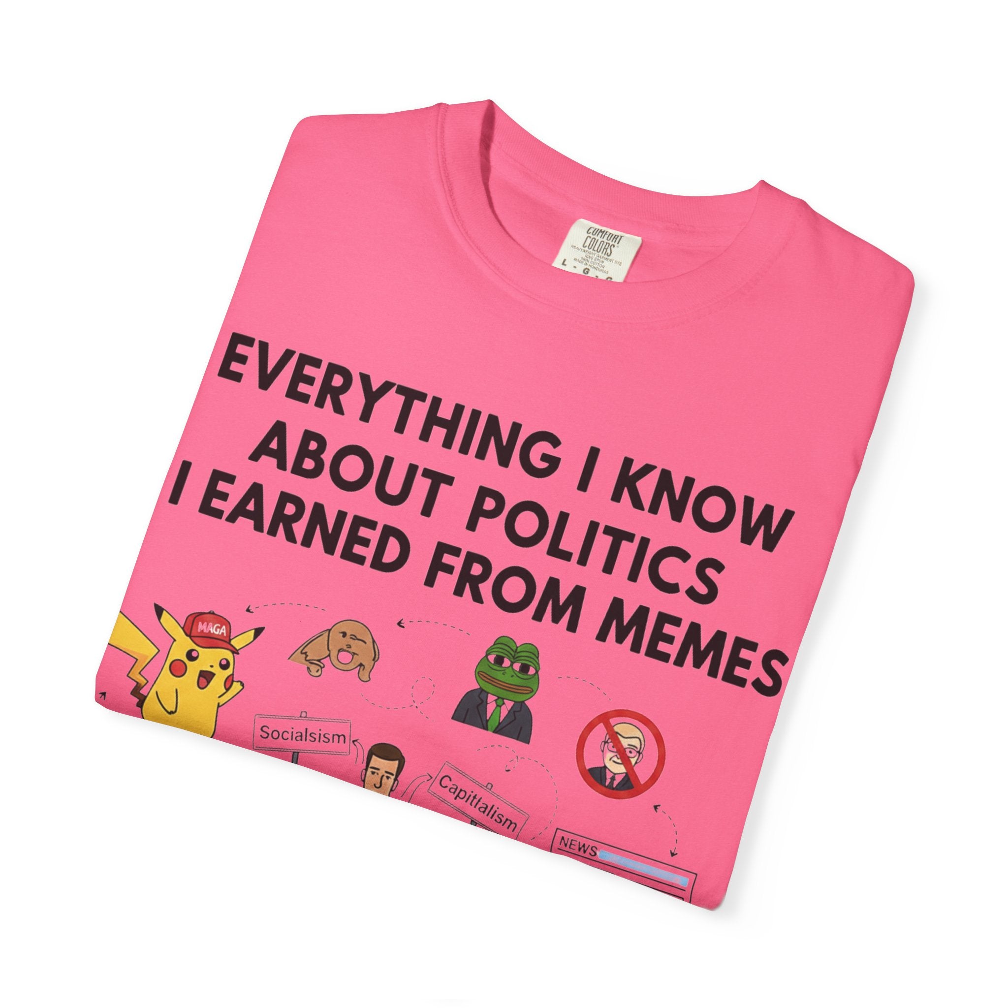 "Advanced Degrees in Memes" Unisex Garment-Dyed T-shirt