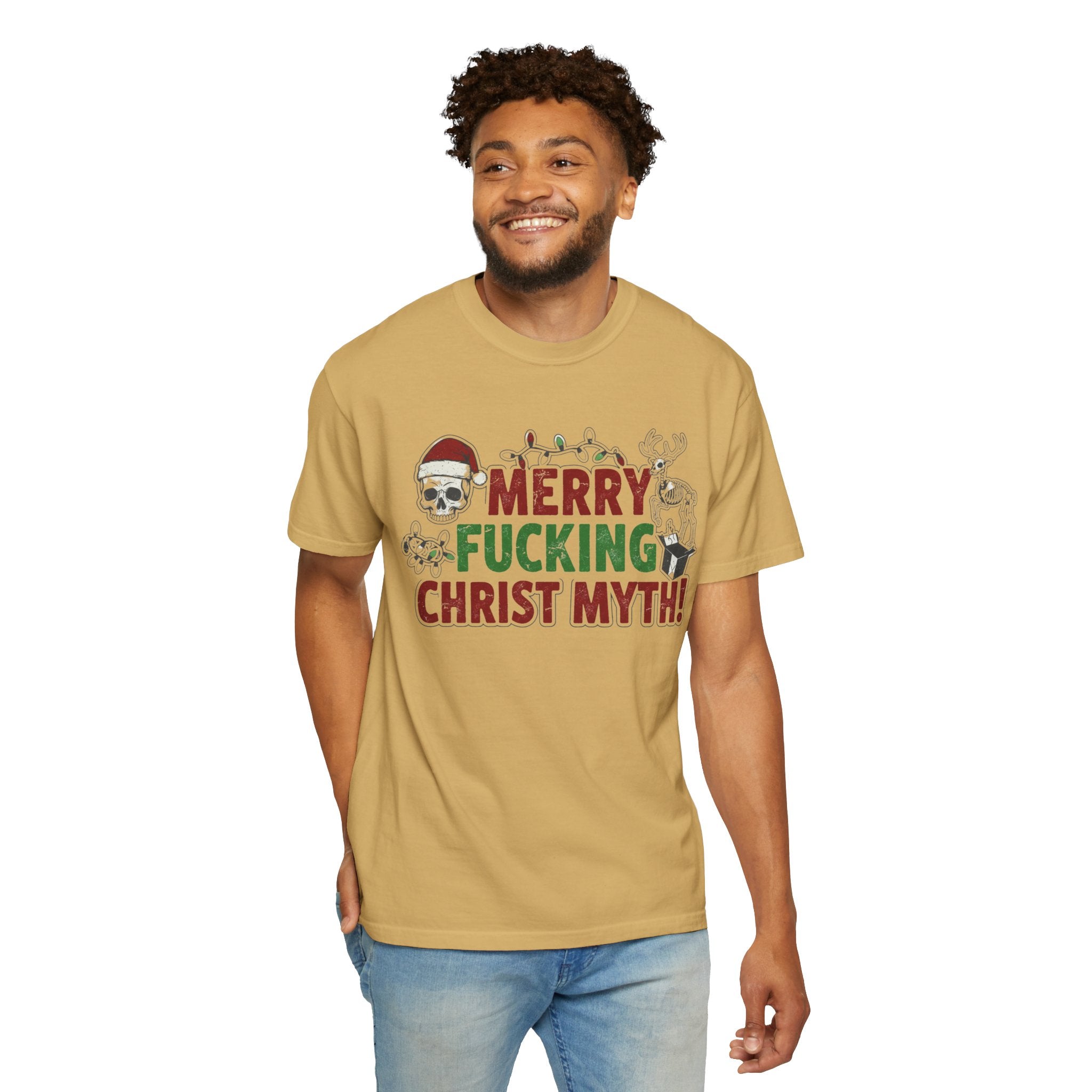 "MF Christ Myth" Unisex Garment-Dyed T-shirt